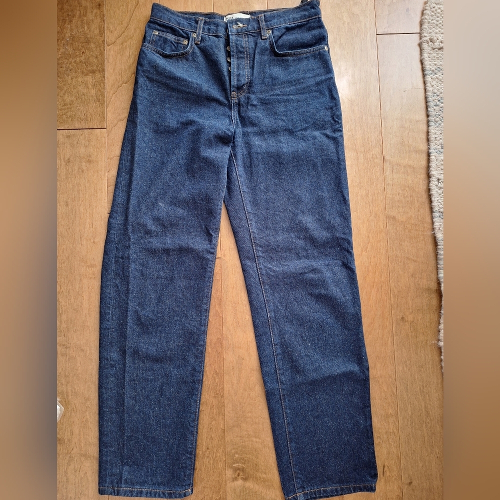 Zara Indigo Blue Straight Jeans